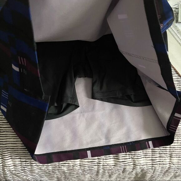 Adidas Blue Print Golf Mini Pencil Skirt preowned Medium - Picture 4 of 5